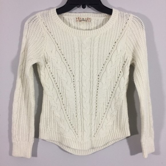 Pink Republic Other - Pink Republic Girls M 10/12 Cream Knit Sweater